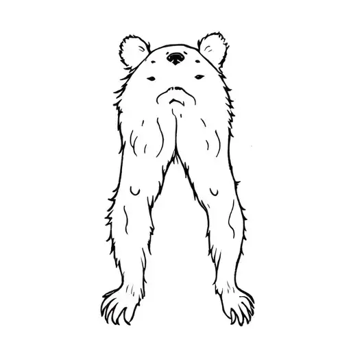 Pins and lessons mountain bear legs tattoo design idea