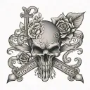 Fuck Cancer with 1% tattoo design idea