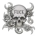 Fuck Cancer with 1% tattoo design idea