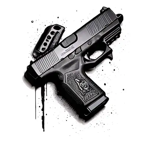 Glock 19 tattoo design idea