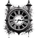 Vienna Clock tattoo design idea