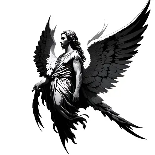 Archangel Uriel tattoo design idea