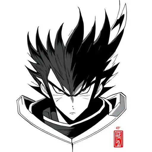 shinmon benimaru from fire force tattoo design idea