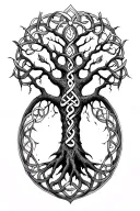 Celtic tree of life tattoo design idea