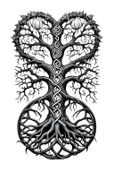 Celtic tree of life tattoo design idea