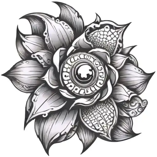 chrome tattoo design idea