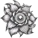 chrome tattoo design idea