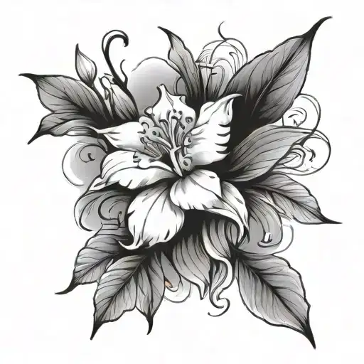 cataleya flower tattoo design tattoo design idea
