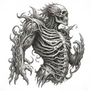 Rib tattoo design idea