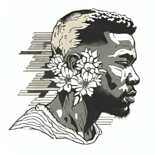 frank ocean's blond album cover  tattoo design idea