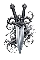 Gothic Sword tattoo design idea