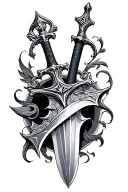 Gothic Sword tattoo design idea