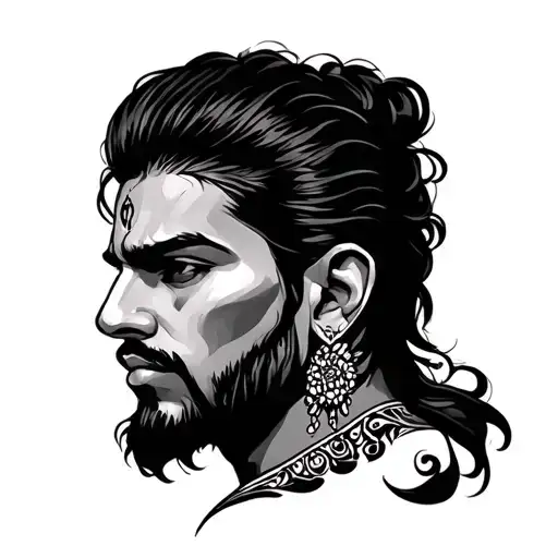 indo aryan tattoo design idea