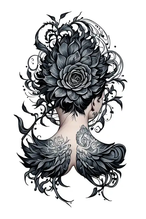 topuria type back tattoo design tattoo design idea