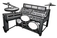 808 drum machine tattoo design idea