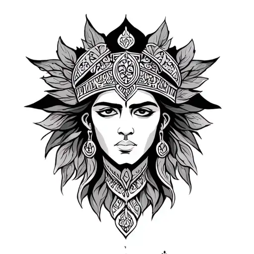 persian empire tattoo design idea