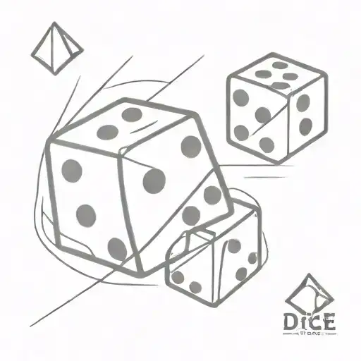 dice,  518 tattoo design idea