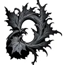 Gothic Vine tattoo design idea