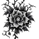Gothic Vine tattoo design idea