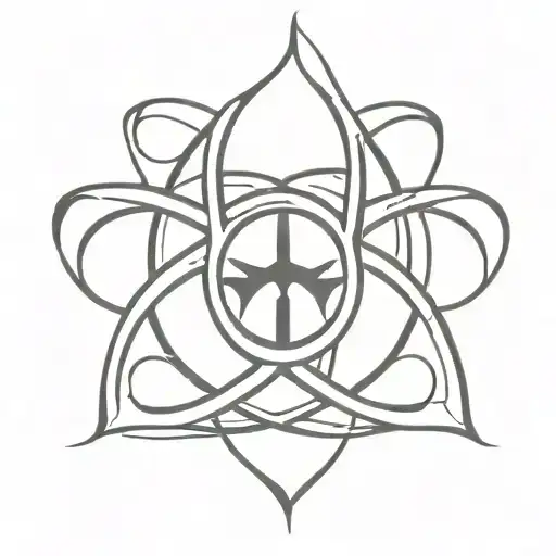 black half sleeve tribal tattoo with hidden biohazard symbol tattoo design idea