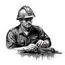 civil engineer working tattoo design idea