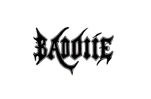 "Baddie" tattoo design idea