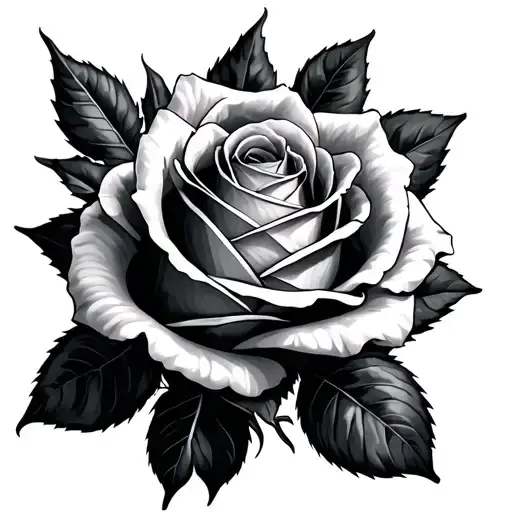 999 Rose tattoo design idea
