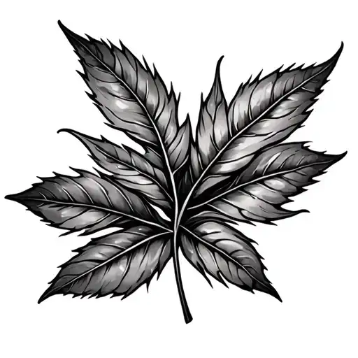 Roman Leaf tattoo design idea