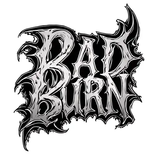 "Bad Burn" Demon Parades tattoo design idea