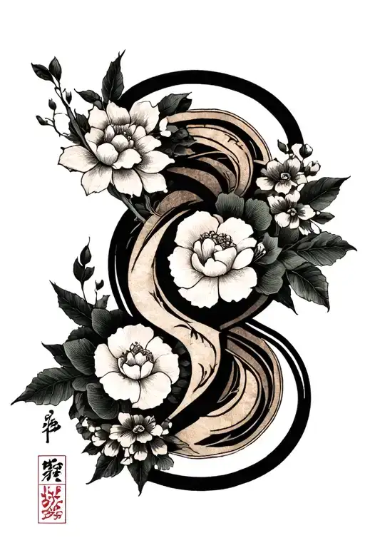 Libra Virgo cancer zodiac feminine love seed of life symbol  tattoo design idea