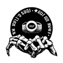 Skeleton hand with ring on middle finger with word self in it tattoo design idea