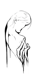 Motionless in White, Bad Omens, Sleep Token inspired depiction of resilience tattoo design idea