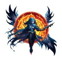 Solo Leveling Monark tattoo design idea