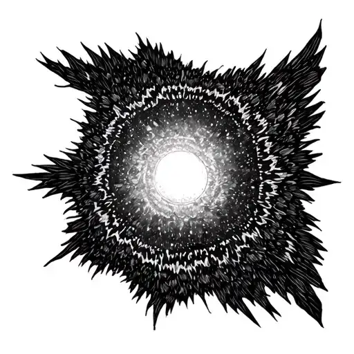 pulsar map tattoo design idea