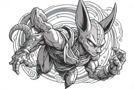 beerus tattoo design idea