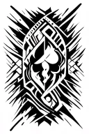 snowfall tattoo design idea