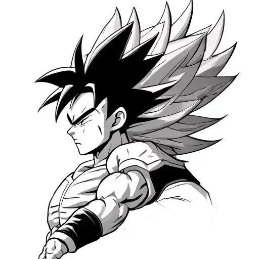 ultra instinct goku and ultra ego vegeta tattoo design idea