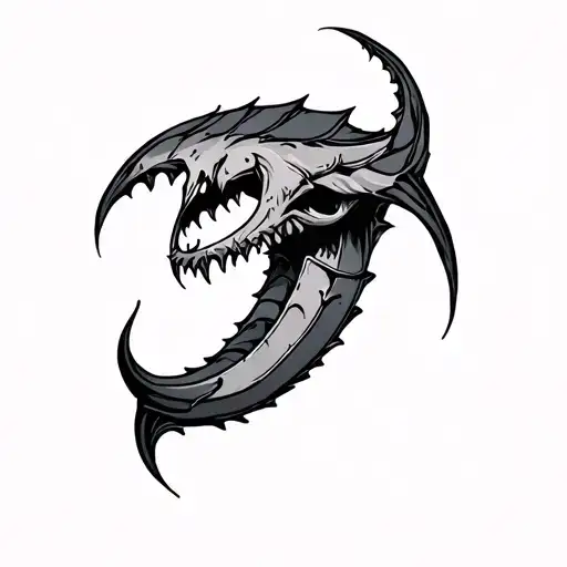 Sickle tattoo design idea