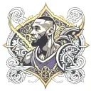 lebron kobe bryant logo tattoo design idea