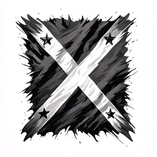Rebel Flag tattoo design idea