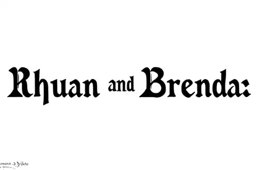 "Rhuan and Brenda" tattoo design idea