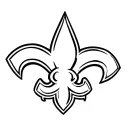 new orleans saints logo outline tattoo design idea