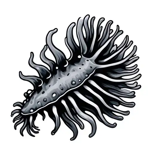 Nudibranch tattoo design idea