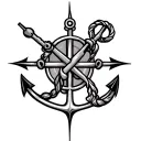 Anchor and Brittany tattoo design idea