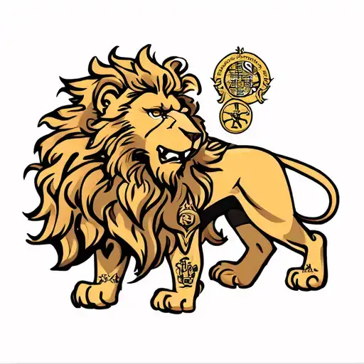 Aston villa lion tattoo design idea