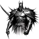 Dark Fantasy Knight tattoo design idea