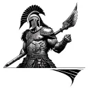 Spartan warrior tattoo design idea
