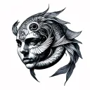 Aquarius, Pisces, Sagittu tattoo design idea