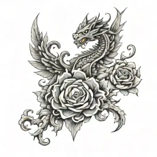 Fortune helps the strong tattoo design idea