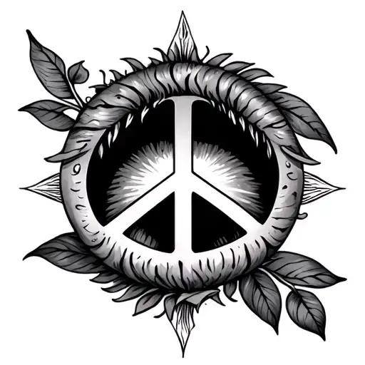 Peace Love And Prosperity tattoo design idea